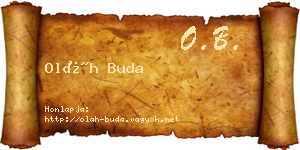 Oláh Buda névjegykártya
