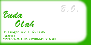 buda olah business card