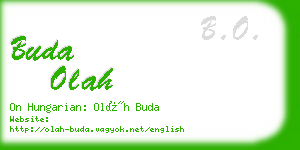 buda olah business card